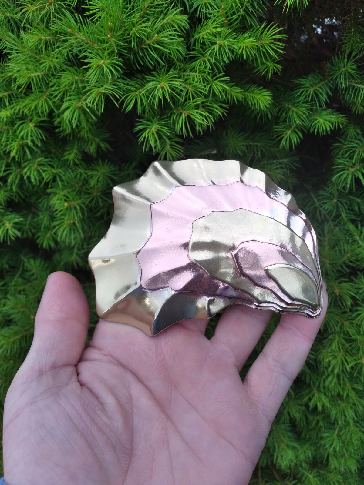 Forged shell form, alternate view