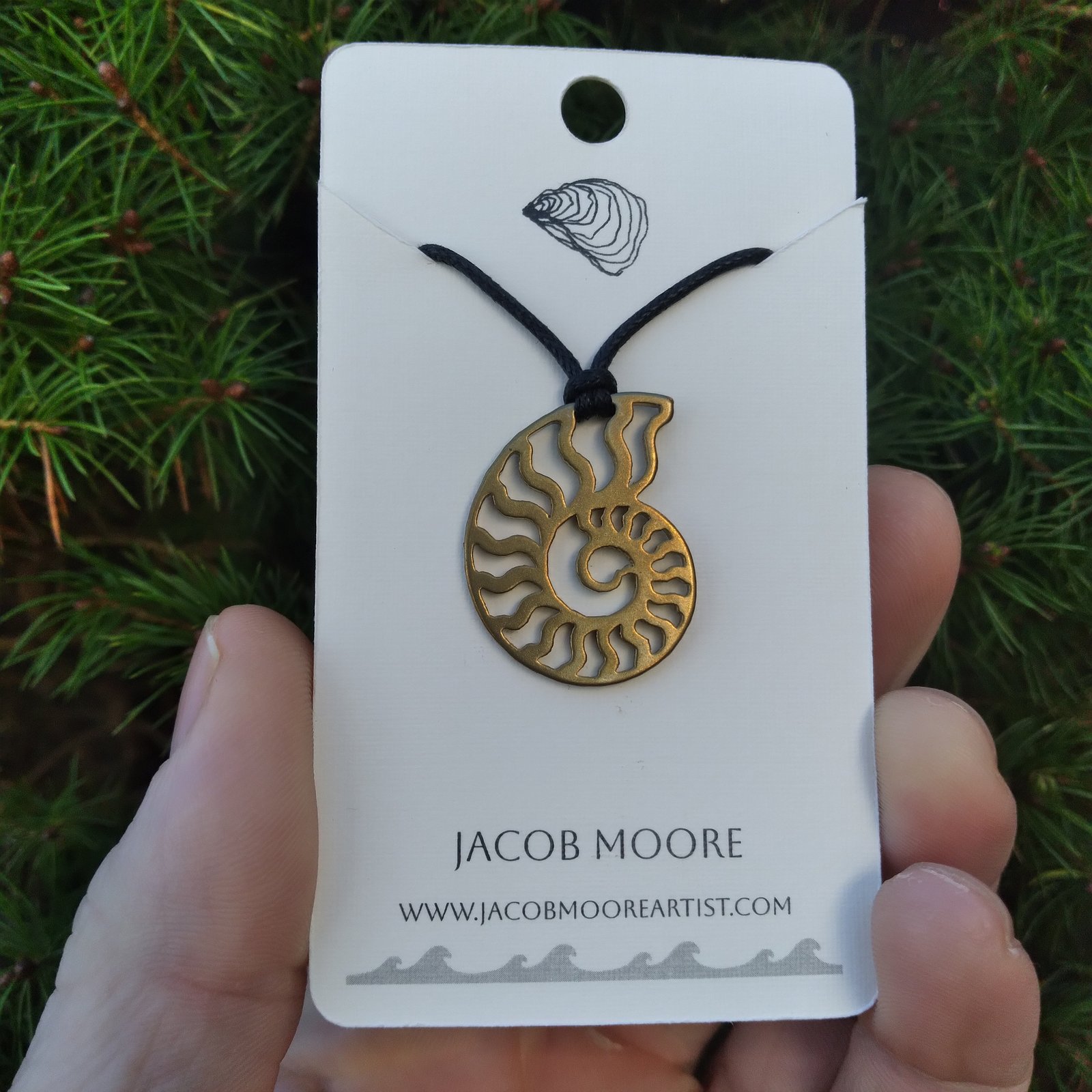Spiral pendant, alternate finish