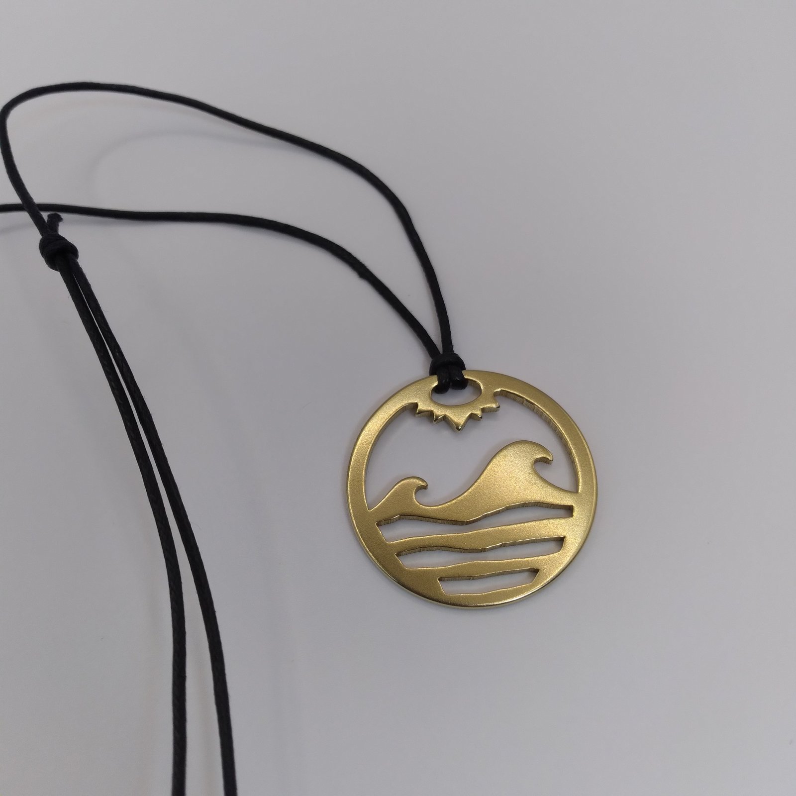 Wave pendant, alternate finish