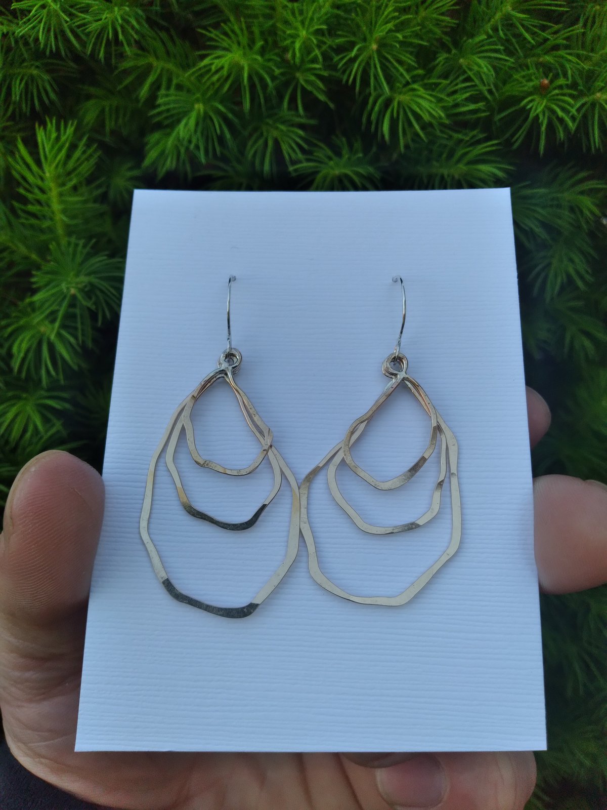 Contour earrings, alternate view