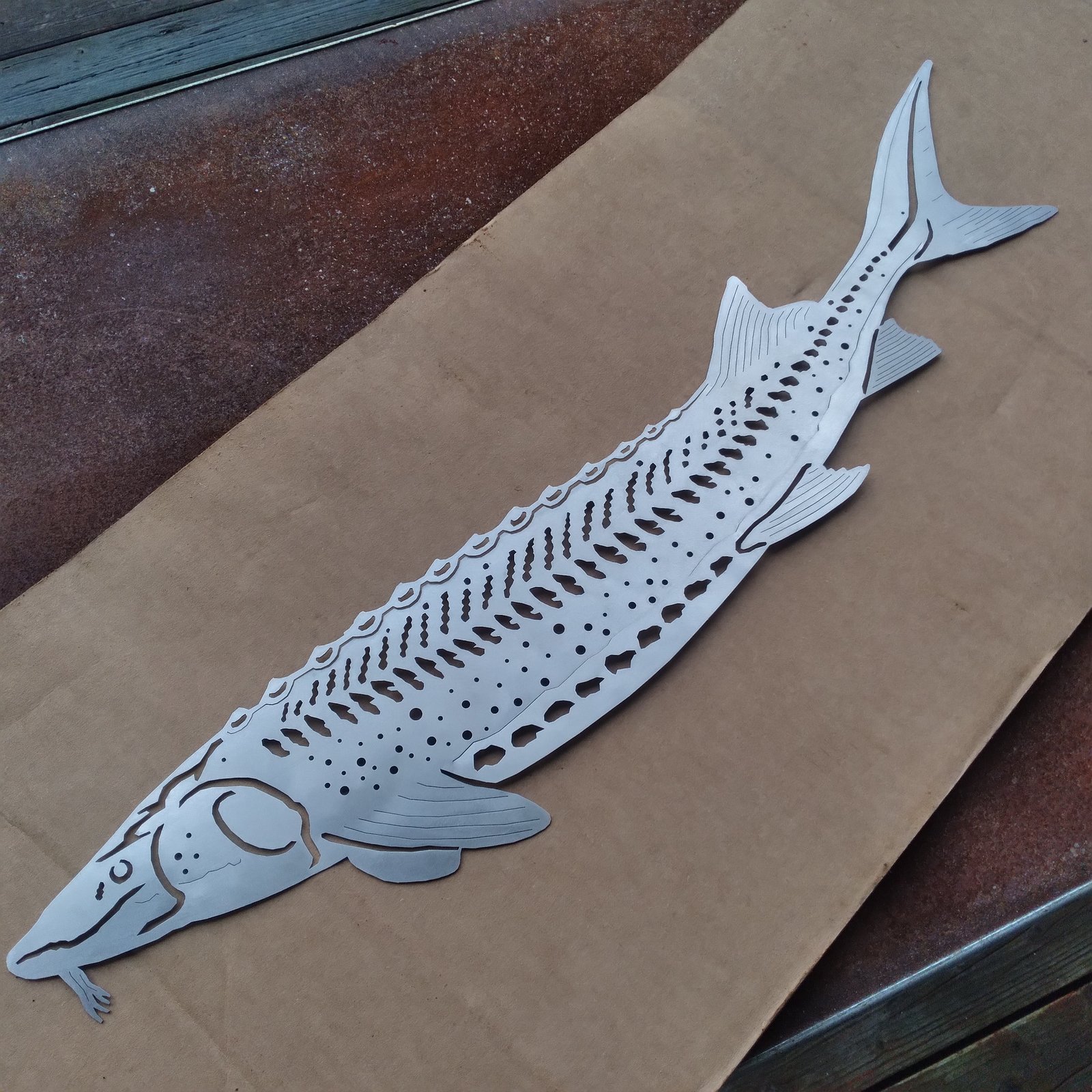 Long fish silhouette