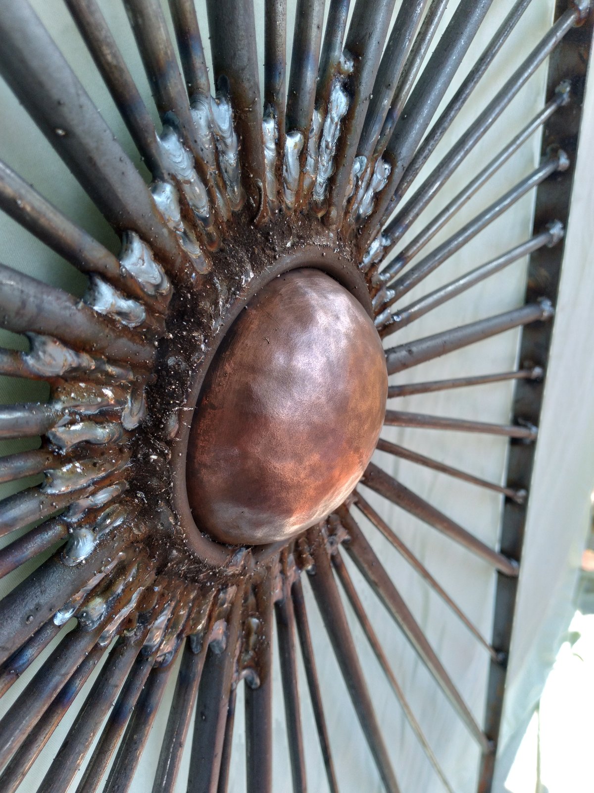 Radial metalwork detail